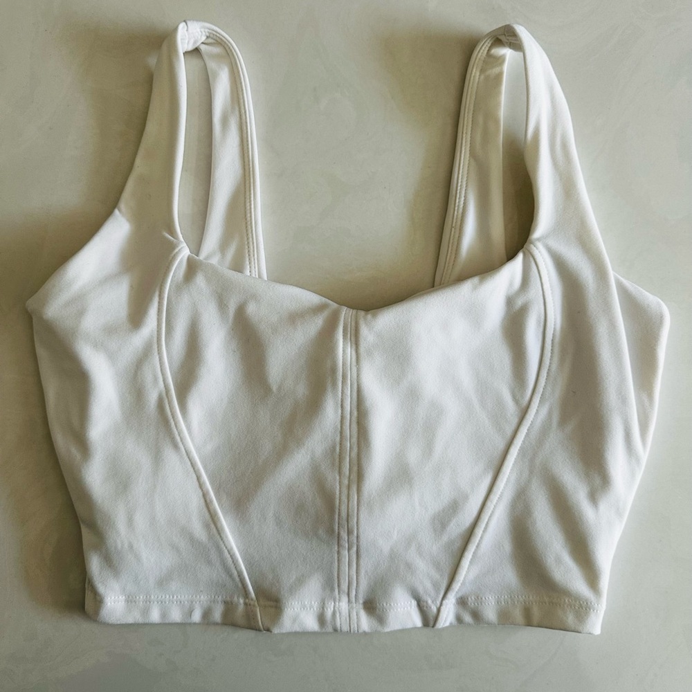 BuffBunny White Sports Bra